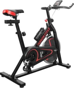 Trend24 Hometrainer - Hometrainer Fiets - Spinningfiets - Spinning - Max 120 KG - Zwart
