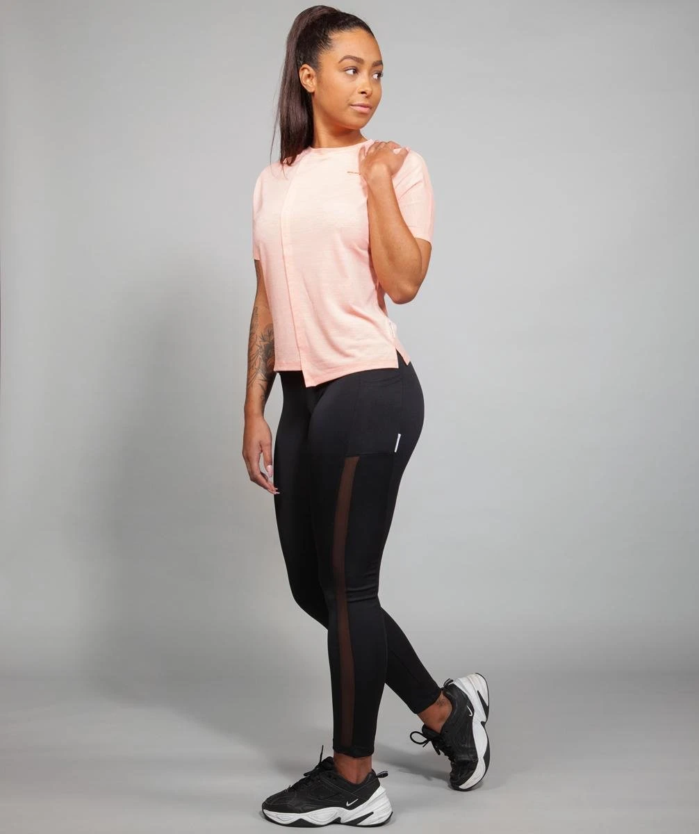 Marrald High Waist Mesh Sportlegging Zwart L - Pocket Legging Zakken Dames Yoga Fitness 5 Marrald High Waist Mesh Sportlegging Zwart L - Pocket Legging Zakken Dames Yoga Fitness - Afbeelding 3