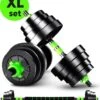 EchoGoods Halterset 30 KG - 2x15 KG - GRATIS Trainingschema - Dumbell Set - Barbell Halterstang Met Gewichten – Verstelbare Dumbells Met Gewichtschijven - Fitness Stang - Black Friday -Fit Verkoop 1029x1200 3