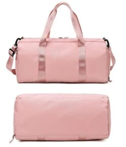 Merkloos Pink Duffel Bag Medium Dames Sporttas - 25 Liter - Roze - M -Fit Verkoop 1030x1200