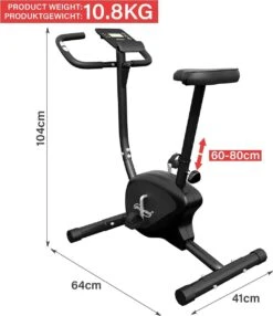 Physionics® Hometrainer - Met LCD-display, Verstelbare Zitting & Weerstand, Met Handpolssensoren, Tot 100 Kg, Zwart - Hometrainer, Fietstrainer, Fitnessfiets, Fitnessfiets, Ergometer 13 Physionics® Hometrainer - Met LCD-display, Verstelbare Zitting & Weerstand, Met Handpolssensoren, Tot 100 Kg, Zwart - Hometrainer, Fietstrainer, Fitnessfiets, Fitnessfiets, Ergometer -Fit Verkoop 1037x1200 1