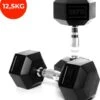 Core Power Hexa Dumbells Set - 2x 12,5 Kg - Gewichten Met Rubber Coating En Verchroomde Grip - Geschikt Voor Professioneel Gebruik, CrossFit En Thuis Fitness - Verkrijgbaar Van 1 Tm 25 Kg -Fit Verkoop 1039x1200 2