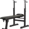 Tunturi WB20 Halterbank - Fitnessbank - Trainingsbank - Utility Bench - Opklapbaar - Bankdrukbank - Kleur: Zwart -Fit Verkoop 1050x1200