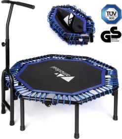 FOXSPORT Hoogwaardige Fitness Trampoline Met Handvat - Opvouwbare Trampoline - Volwassene Of Kindertrampoline Tot 120 Kg - Inclusief Handgrip - Sport Trampoline -Fit Verkoop 1052x1200 2