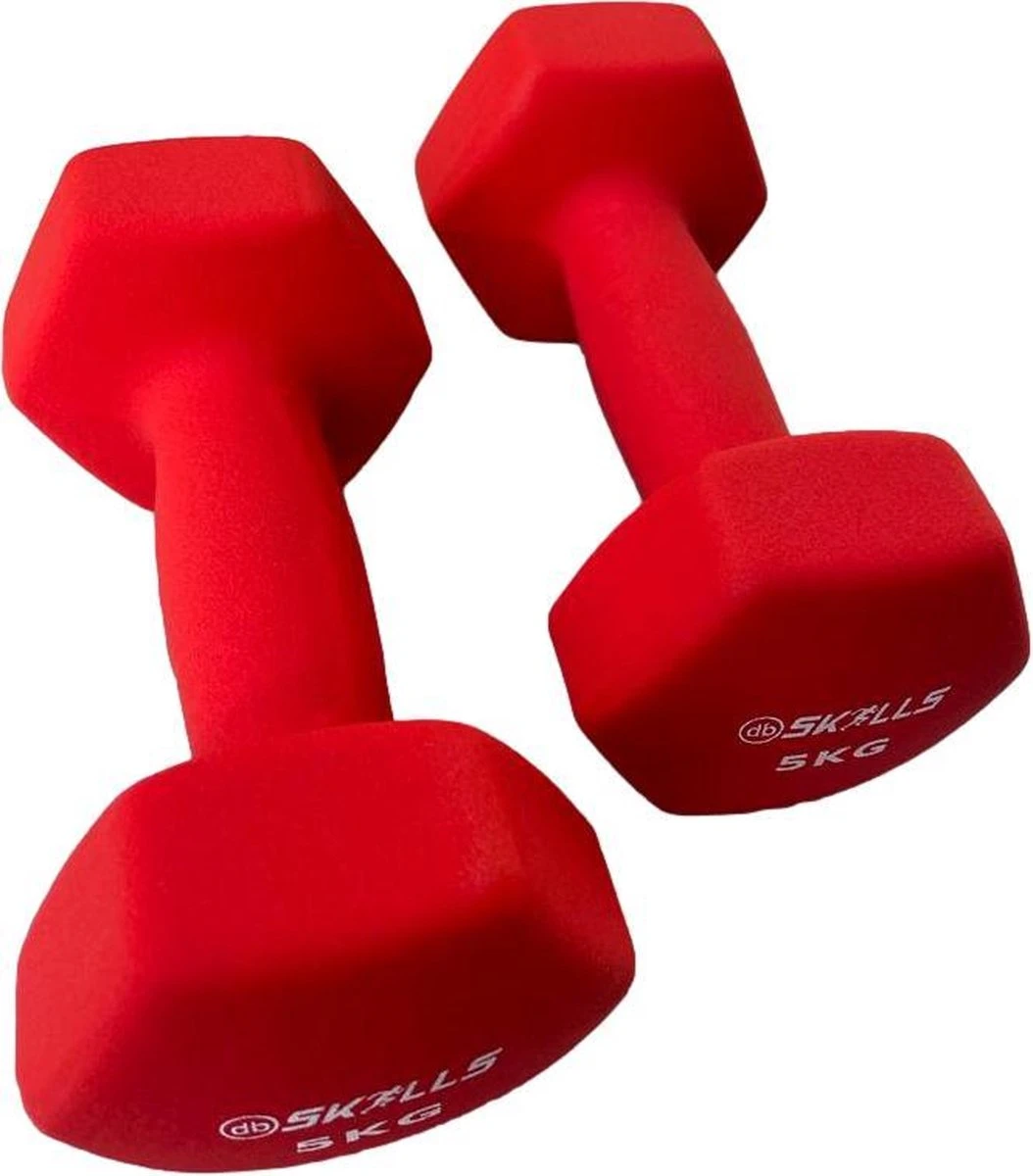 Db SKILLS 5KG Dumbbell Set Van 2 Stuks - Gewichten - Fitness - Sport - Vandaag Voor 19:00 Uur Besteld Is Vandaag Verzonden 7 Db SKILLS 5KG Dumbbell Set Van 2 Stuks - Gewichten - Fitness - Sport - Vandaag Voor 19:00 Uur Besteld Is Vandaag Verzonden - Afbeelding 5