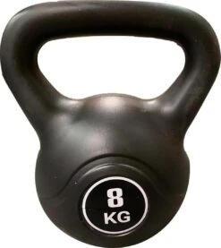 Merkloos Kettlebell - Fitness - Kettlebells - Gewichten - 8kg - Zwart