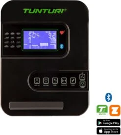 Tunturi Star Fit E100 HR I Plus Hometrainer - Ergometer - Fitnessfiets - Bluetooth - 21 Trainingsprogramma's - 16 Weerstandniveaus - Kleur: Zwart -Fit Verkoop 1079x1200