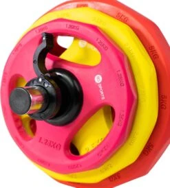 RS Sports Aerobic Pump Set - Halterset Met Gewichten - 130 Cm Stang - Totaal 20 Kg - Rubber Schijven -Fit Verkoop 1082x1200 1
