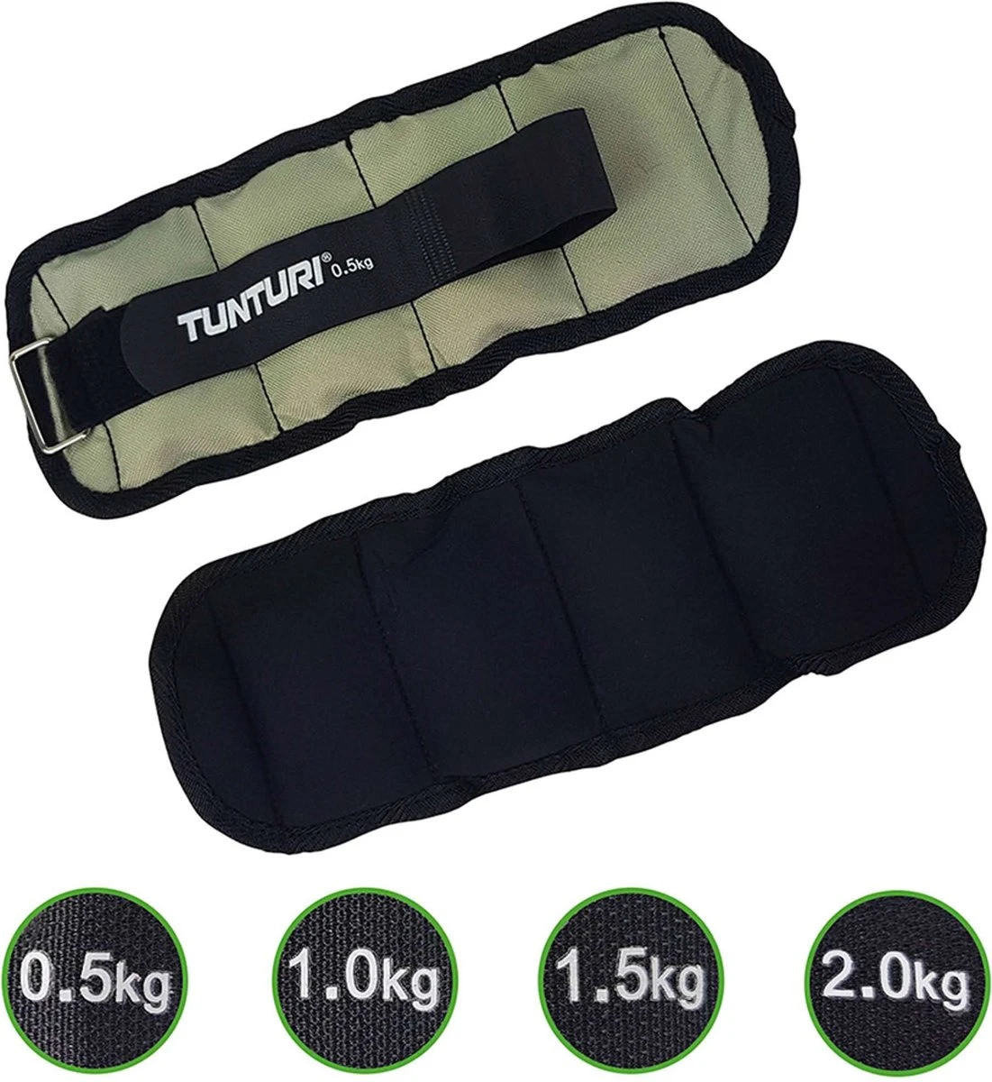 Tunturi Enkelgewichten En Polsgewichten - Gewichten - 2 X 0.5kg - Grijs 3 Tunturi Enkelgewichten En Polsgewichten - Gewichten - 2 X 0.5kg - Grijs