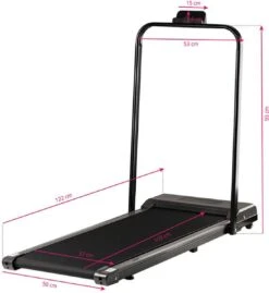 Opvouwbare Loopband - Loopband Elektrisch - Sport - Staal/ABS-kunststof - Zwart - 103x50x93 Cm -Fit Verkoop 1103x1200