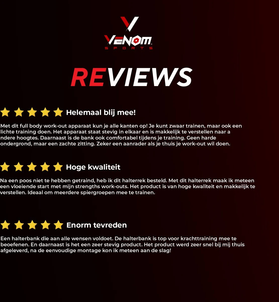 Venom Sports Halterbank – Fitnessbank – Verstelbare Rugleuning – Uiterst Geschikt Voor Gewichten – Incl. Beenhouder – Zachte Handgrepen – PU Kussens – Triangel Structuur – Inklapbaar - Zwart - 182x116x112cm 11 Venom Sports Halterbank – Fitnessbank – Verstelbare Rugleuning – Uiterst Geschikt Voor Gewichten – Incl. Beenhouder – Zachte Handgrepen – PU Kussens – Triangel Structuur – Inklapbaar - Zwart - 182x116x112cm - Afbeelding 9