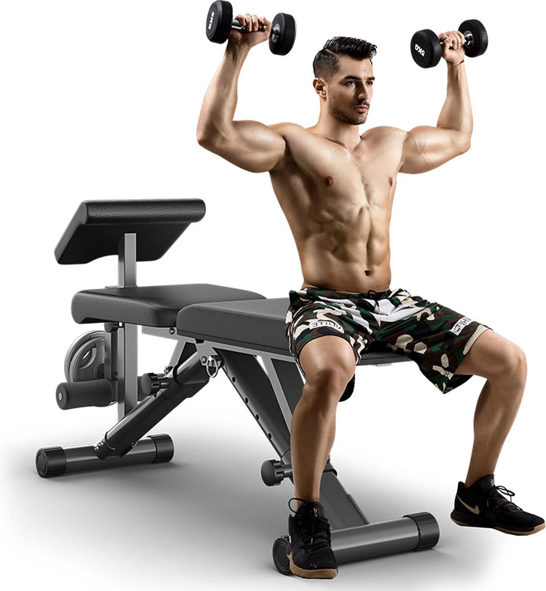 Guerrilla - Verstelbare Halterbank - Fitness Bank Bench Press Verstelbare 9 Guerrilla - Verstelbare Halterbank - Fitness Bank Bench Press Verstelbare - Afbeelding 7