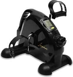 Luxari - Stoelfiets Pro - Verstelbare Weerstand - Inclusief Grip Mat - Handgreep - Display - Hometrainer - Deskbike - Beentrainer – Armtrainer - Fietstrainer - Bewegingstrainer