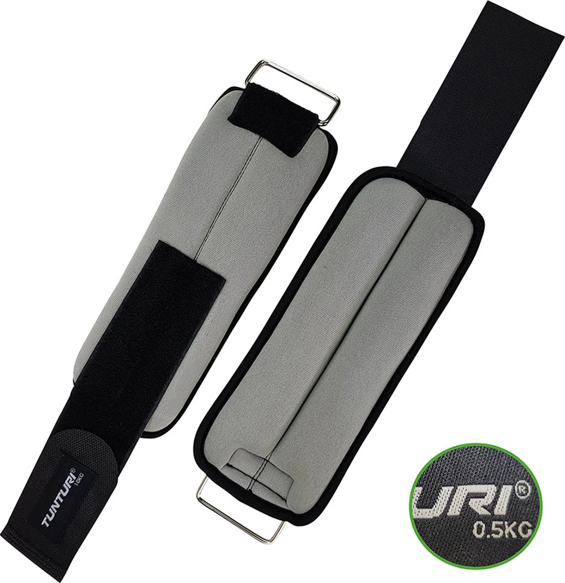 Tunturi Enkelgewichten En Polsgewichten - Gewichten - 2 X 1kg - Grijs 3 Tunturi Enkelgewichten En Polsgewichten - Gewichten - 2 X 1kg - Grijs