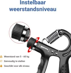 Bynatic Handtrainer Set - Grip Trainer Voor Fitness - Verstelbare Handknijper - Knijphalter Gripper - Onderarm Trainer Set - Handgripper Voor Pols & Vinger - Grip Strength Trainer Verstelbaar - Geschikt Voor Man & Vrouw -Fit Verkoop 1167x1200 6
