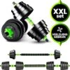 Venom Sports Verstelbare Dumbbell Set Tot 20kg - Professionele 2-in-1 Halterset Gewichten - Gebruiksvriendelijke Fitness Stang - Groen -Fit Verkoop 1179x1200 4