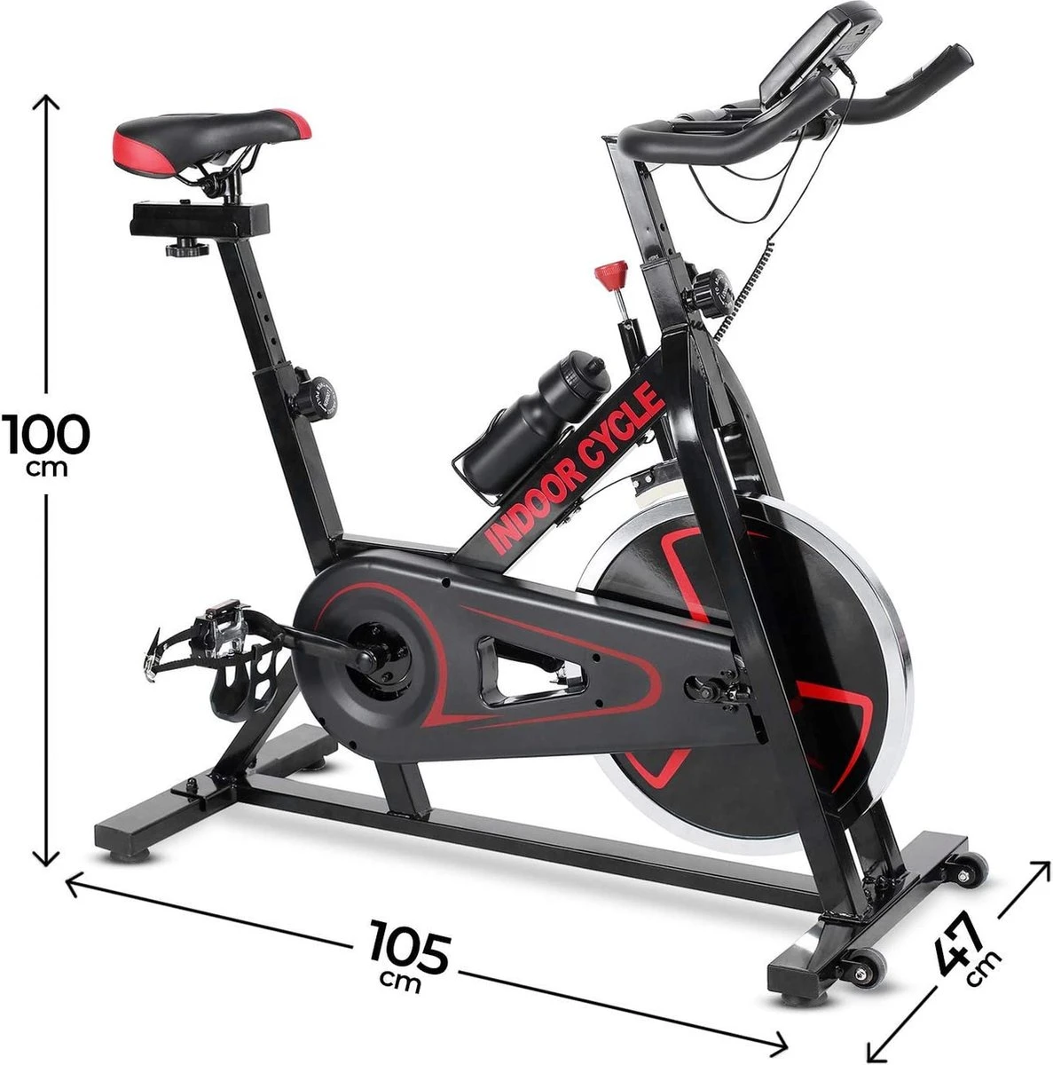 Trend24 Hometrainer - Hometrainer Fiets - Spinningfiets - Spinning - Max 120 KG - Zwart 5 Trend24 Hometrainer - Hometrainer Fiets - Spinningfiets - Spinning - Max 120 KG - Zwart - Afbeelding 3
