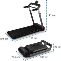 CAPITAL SPORTS Compact Space X Loopband Loopvlak 123x44cm 1,1 KW Vouwbaar -Fit Verkoop 1188x1200 1
