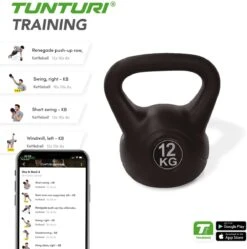 Tunturi PVC Kettle Bell - Kettlebell - 12 Kg - Incl. Gratis Fitness App 11 Tunturi PVC Kettle Bell - Kettlebell - 12 Kg - Incl. Gratis Fitness App -Fit Verkoop 1188x1200 10