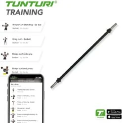Tunturi Halterstang - Aerobic Pump Stang - 130 Cm - 30mm - Incl. Gratis Fitness App 8 Tunturi Halterstang - Aerobic Pump Stang - 130 Cm - 30mm - Incl. Gratis Fitness App -Fit Verkoop 1188x1200 23