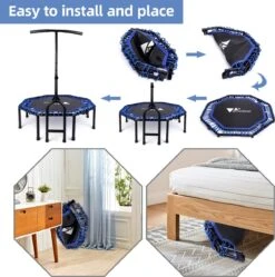 FOXSPORT Trampoline - Jump - Fitness - Volwassene Of Kindertrampoline - Fitness Trampoline Met Handvat - Mini Trampoline - Kleine Trampoline - Sport Trampoline - Inclusief Handgrip - Fitnesstrampolines - 119 Cm -Fit Verkoop 1189x1200