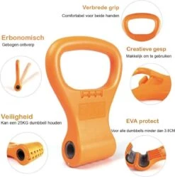 MJ Sports Premium Dumbbell To Kettlebell Grip - Dumbbell Naar Kettlebell Verstelbaar - Dumbbells - Kettlebells - Gewichten - Fitness - One Size - Oranje 18 MJ Sports Premium Dumbbell To Kettlebell Grip - Dumbbell Naar Kettlebell Verstelbaar - Dumbbells - Kettlebells - Gewichten - Fitness - One Size - Oranje -Fit Verkoop 1189x1200 3