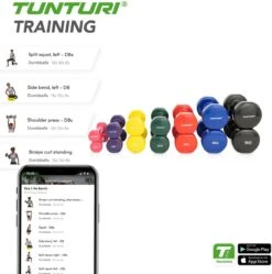 Tunturi Dumbbell Set - 2 X 3,0 Kg - Vinyl - Rood - Incl. Gratis Fitness App 10 Tunturi Dumbbell Set - 2 X 3,0 Kg - Vinyl - Rood - Incl. Gratis Fitness App -Fit Verkoop 1192x1200 16