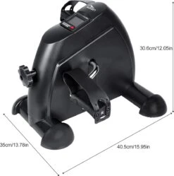 Uten - Mini Bureaufiets - Stoelfiets - Met Computer Deskbike - Bewegingstrainer Met Verstelbare Weerstand - Met LCD Display Inclusief Anti-Slipmat Mini Hometrainer - (6 Functies - Zwart) -Fit Verkoop 1192x1200 4