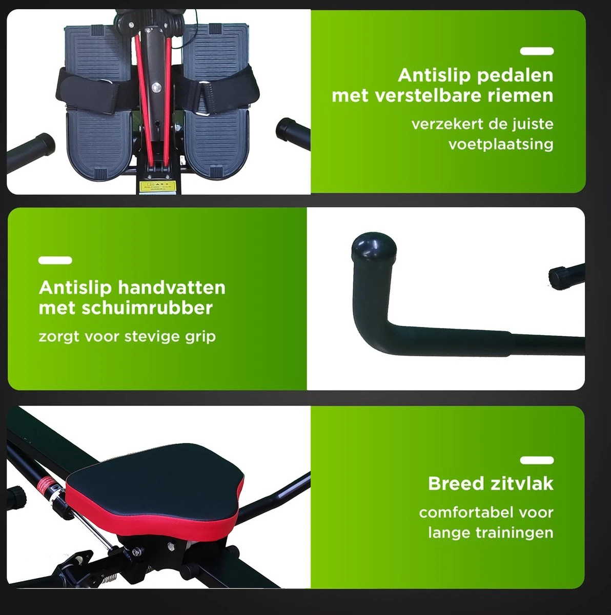 MaxedMore Roeitrainer - Fitness Roeimachine - Roeiapparaat Met Weerstand - Fitness Apparaten Voor Thuis - Hometrainer - 12 Weerstanden - Inklapbaar - Zwart 7 MaxedMore Roeitrainer - Fitness Roeimachine - Roeiapparaat Met Weerstand - Fitness Apparaten Voor Thuis - Hometrainer - 12 Weerstanden - Inklapbaar - Zwart - Afbeelding 5