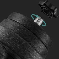 Hoppa! Halterset,verstelbare Kunststof Dumbbell Set, Met Aansluitende Stalen Buis, Halters, Dumbbell Set, 20 Kg/30 Kg, Workout Fitness Training, 1 Paar, -Fit Verkoop 1192x1200 8