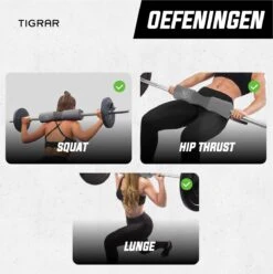 Tigrar - Ankle Strap - Barbell Pad - 2 X Fitness Enkelband 1 X Nekbeschermer Voor Halterstang - Compleet Bundelpakket -Fit Verkoop 1193x1200 10