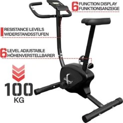 Physionics® Hometrainer - Met LCD-display, Verstelbare Zitting & Weerstand, Met Handpolssensoren, Tot 100 Kg, Zwart - Hometrainer, Fietstrainer, Fitnessfiets, Fitnessfiets, Ergometer 14 Physionics® Hometrainer - Met LCD-display, Verstelbare Zitting & Weerstand, Met Handpolssensoren, Tot 100 Kg, Zwart - Hometrainer, Fietstrainer, Fitnessfiets, Fitnessfiets, Ergometer -Fit Verkoop 1196x1200