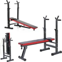 Merkloos Halterbank Trainingsbank - Rood / Zwart - Max. 200 Kg 5 Merkloos Halterbank Trainingsbank - Rood / Zwart - Max. 200 Kg -Fit Verkoop 1196x1200 3