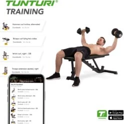 Tunturi UB40 Utility Bench Fitnessbank - Halterbank - Trainingsbank - Buikspierbank - Verstelbaar -Fit Verkoop 1198x1200 5