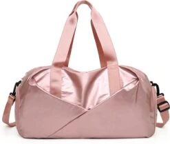 Merkloos Pink Gloss Duffel Bag | Medium Dames Sport Tas | 30 Liter - Roze 16 Merkloos Pink Gloss Duffel Bag | Medium Dames Sport Tas | 30 Liter - Roze -Fit Verkoop 1200x1015 1
