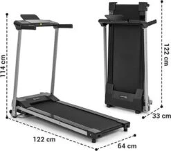 Klarfit Treado Active Loopband - 10 Km/h - 1PK - 36 X 100 Cm - Bluetooth - Trainingscomputer Met Tablethouder - Touch-display -Fit Verkoop 1200x1057 1