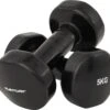 Tunturi Dumbbell Set - 2 X 5,0 Kg - Vinyl - Zwart - Incl. Gratis Fitness App -Fit Verkoop 1200x1077