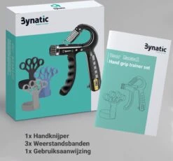 Bynatic Handtrainer Set - Grip Trainer Voor Fitness - Verstelbare Handknijper - Knijphalter Gripper - Onderarm Trainer Set - Handgripper Voor Pols & Vinger - Grip Strength Trainer Verstelbaar - Geschikt Voor Man & Vrouw -Fit Verkoop 1200x1118 4