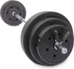 Rebblo Barbell Set 23 Kg - Stalen Halterset - Halterstang Met Halterschijven - 2 X 1,25 Kg - 2 X 2,5 Kg - 2 X 5 Kg Fitness Gewichten - Ø 5 X 120 Cm -Fit Verkoop 1200x1120 2