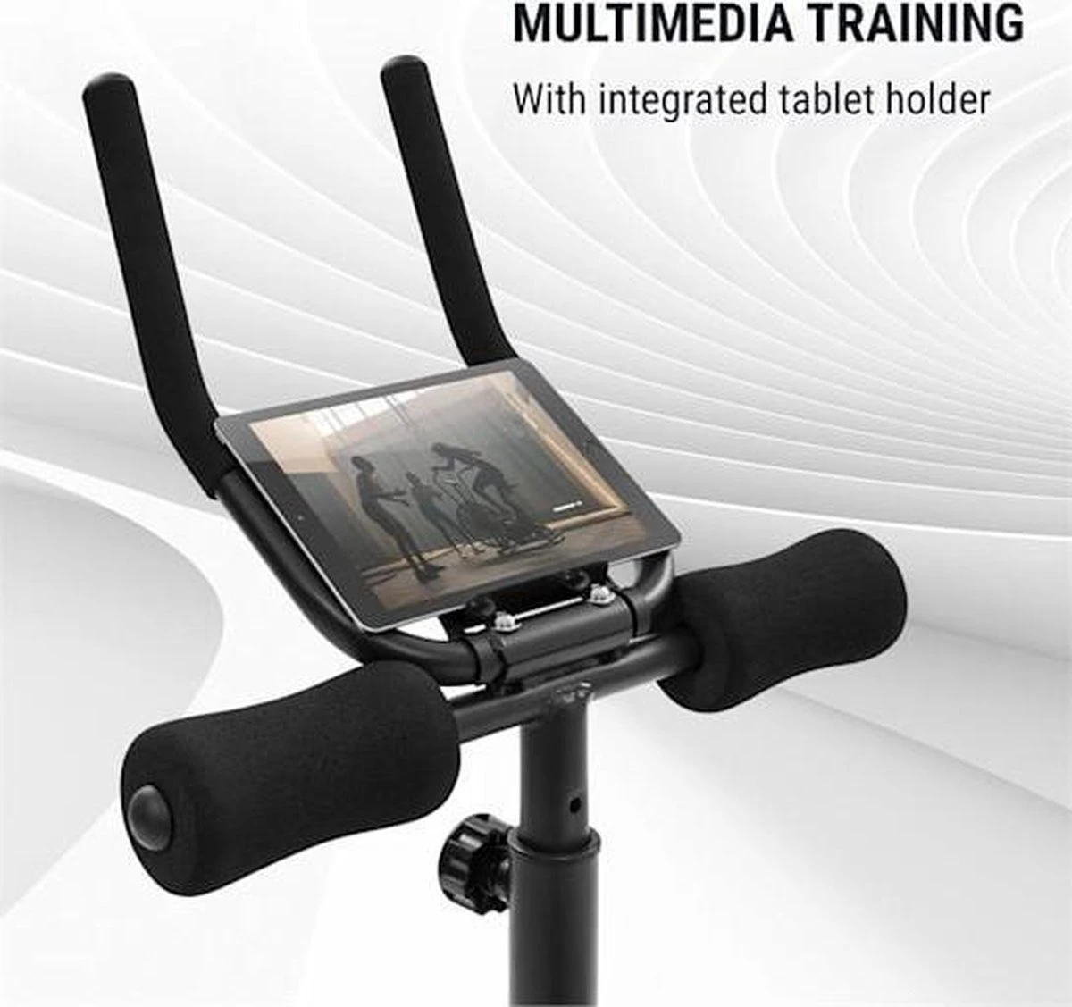 CAPITAL SPORTS Azura Fusion Fiets Hometrainer 3in1 Cardio-/standing Bike AB Trainer , Magnetische Weerstand , Belastbaarheid: Max. 100 Kg 4 CAPITAL SPORTS Azura Fusion Fiets Hometrainer 3in1 Cardio-/standing Bike AB Trainer , Magnetische Weerstand , Belastbaarheid: Max. 100 Kg - Afbeelding 2