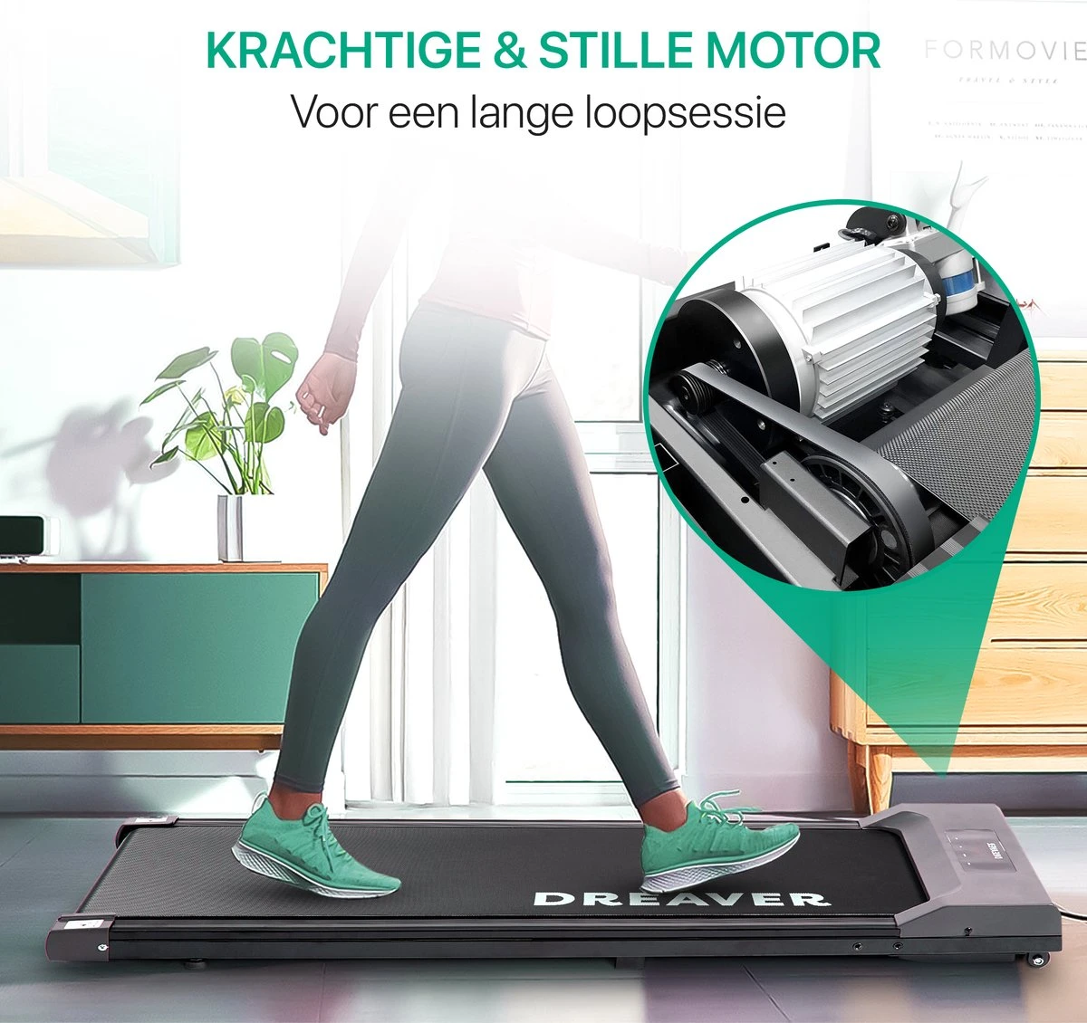 Dreaver S310 Loopband - Wandelband - Walking Pad - 1-6km/h 9 Dreaver S310 Loopband - Wandelband - Walking Pad - 1-6km/h - Afbeelding 7