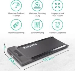 Dreaver S310 Loopband - Wandelband - Walking Pad - 1-6km/h 14 Dreaver S310 Loopband - Wandelband - Walking Pad - 1-6km/h -Fit Verkoop 1200x1130