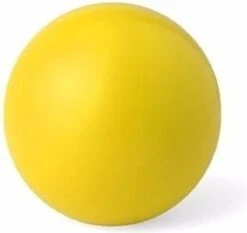 Merkloos Gele Anti Stressbal 6 Cm