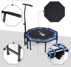 FOXSPORT Trampoline - Jump - Fitness - Volwassene Of Kindertrampoline - Fitness Trampoline Met Handvat - Mini Trampoline - Kleine Trampoline - Sport Trampoline - Inclusief Handgrip - Fitnesstrampolines - 119 Cm -Fit Verkoop 1200x1136 1