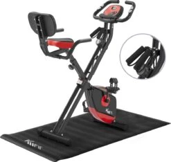 KM-Fit Hometrainer, Fitnessfiets, Opvouwbare Fitnessfiets, Tot 100kg