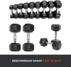 Core Power Hexa Dumbells Set - 2x 6 Kg - Gewichten Met Rubber Coating En Verchroomde Grip - Geschikt Voor Professioneel Gebruik, CrossFit En Thuis Fitness - Verkrijgbaar Van 1 Tm 25 Kg 13 Core Power Hexa Dumbells Set - 2x 6 Kg - Gewichten Met Rubber Coating En Verchroomde Grip - Geschikt Voor Professioneel Gebruik, CrossFit En Thuis Fitness - Verkrijgbaar Van 1 Tm 25 Kg -Fit Verkoop 1200x1137 4