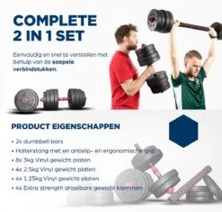 SOUTHWALL Dumbbells Set Verstelbaar Met Halterstang Tot 40kg – Verstelbare Halterset – Fitness Stang – Fitness Gewichten Set – Professionele 2-in-1 Dumbbellset – Home Gym – Krachttraining – Gebruiksvriendelijk – Multifunctioneel – Dumbell Set 40 Kg 13 SOUTHWALL Dumbbells Set Verstelbaar Met Halterstang Tot 40kg – Verstelbare Halterset – Fitness Stang – Fitness Gewichten Set – Professionele 2-in-1 Dumbbellset – Home Gym – Krachttraining – Gebruiksvriendelijk – Multifunctioneel – Dumbell Set 40 Kg -Fit Verkoop 1200x1142 12