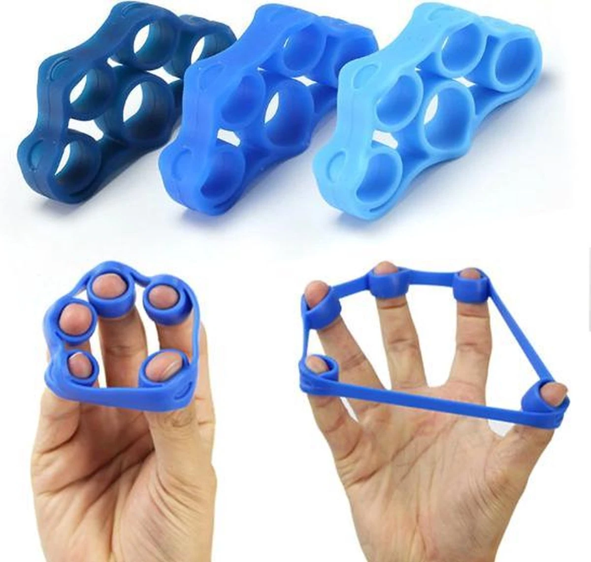 Merkloos EPIN | Siliconen Vingertrainer | Vingerstretcher | Vingergripper | Vinger Training | Hand Trainer | Yoga Stretcher | Finger Exercises | Vinger Oefening | Donker Blauw 5KG - 11LB 3 Merkloos EPIN | Siliconen Vingertrainer | Vingerstretcher | Vingergripper | Vinger Training | Hand Trainer | Yoga Stretcher | Finger Exercises | Vinger Oefening | Donker Blauw 5KG - 11LB