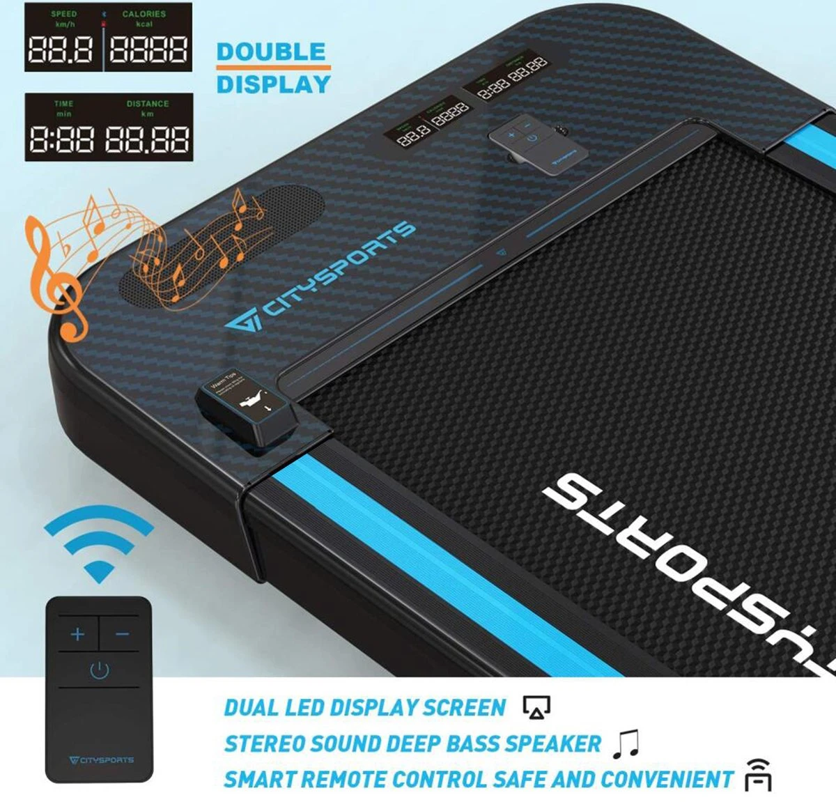 Citysports Loopband Inklapbaar LCD-scherm Meerdere Snelheidsinstellingen Bluetooth 6 Citysports Loopband Inklapbaar LCD-scherm Meerdere Snelheidsinstellingen Bluetooth - Afbeelding 4