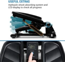 CAPITAL SPORTS Galaxy Step - Mini Stepper - Fitness Training Voor Thuis - LC Display - Inclusief Power Ropes - App Bediening - Blauw -Fit Verkoop 1200x1152 3